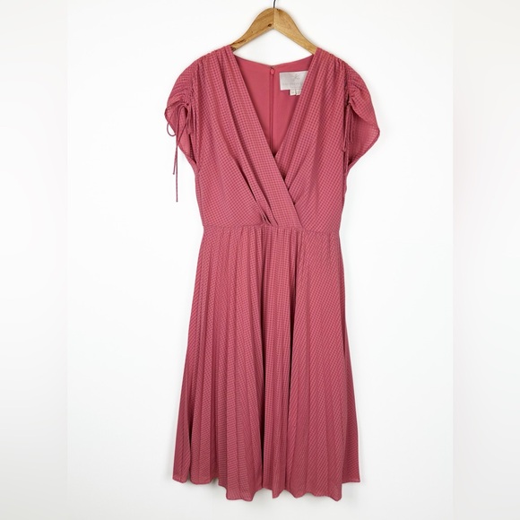 Gal Meets Glam Collection Pink Angelica Pleated Dress 10 - Picture 6 of 13